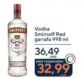 Coop Vodka Smirnoff Red garrafa oferta