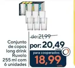 Coop Conjunto de copos long drink Ruvolo oferta