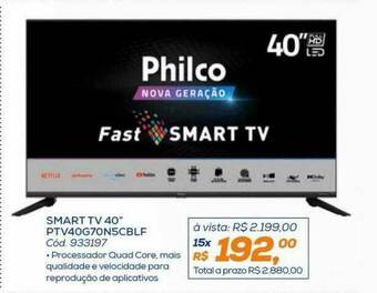 Lojas Colombo Smart Tv 40 oferta
