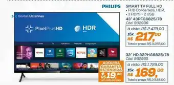 Lojas Colombo Smart Tv Full Hd Philps 43 oferta