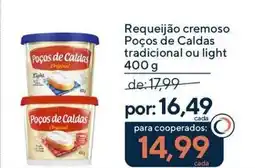 Coop Requeijão cremoso Poços de Caldas tradicional ou light oferta