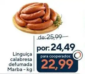 Coop Linguiça calabresa defumada Marba oferta