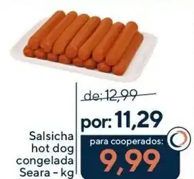 Coop Salsicha hot dog congelada Seara oferta