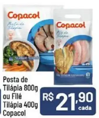 Supermercados Goes Posta de Tilápia ou Filé Tilapia Copacol oferta