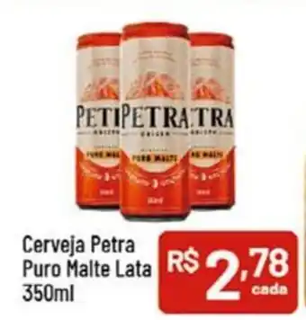 Supermercados Goes Cerveja Petra Puro Malte Lata oferta