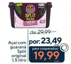 Coop Açaí com guaraná Split original oferta