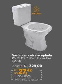 Lojas TaQi Vaso Com Caixa Acoplada oferta