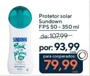 Coop Protetor solar Sundown FPS 50 oferta