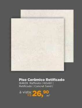 Lojas TaQi Piso Cerâmico Retificado oferta
