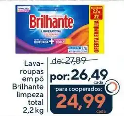 Coop Lava roupas em po Brilhante limpeza total oferta