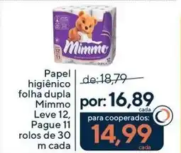 Coop Papel higiênico folha dupla Mimmo oferta