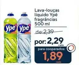 Coop Lava-louças líquido Ypê fragrâncias oferta