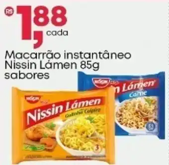 Frangolândia Macarrão instantâneo Nissin Lámen sabores oferta