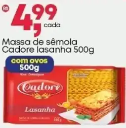 Frangolândia Massa de sêmola Cadore lasanha oferta