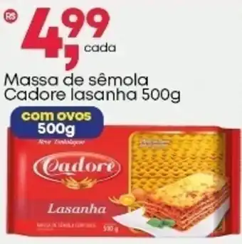 Frangolândia Massa de sêmola Cadore lasanha oferta