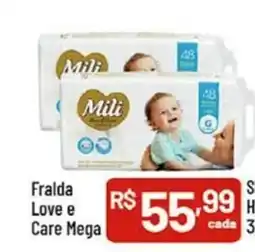 Supermercados Goes Fralda Love e Care Mega oferta