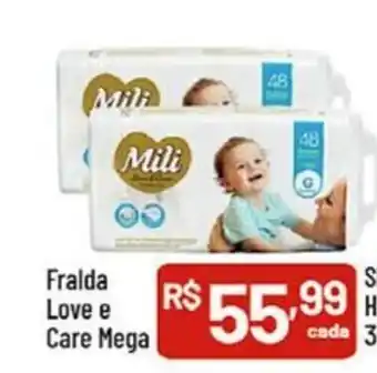 Supermercados Goes Fralda Love e Care Mega oferta