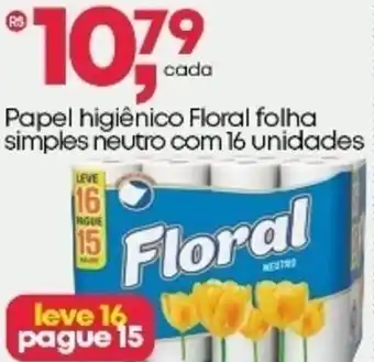 Frangolândia Papel higiênico Floral folha simples neutro oferta