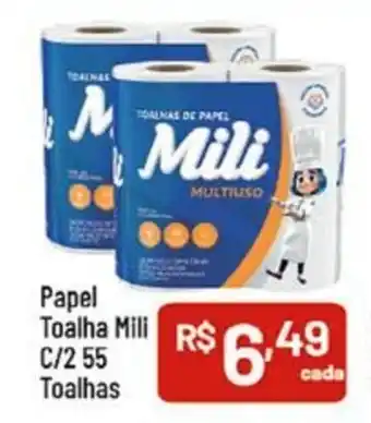 Supermercados Goes Papel Toalha Milli C/255 Toalhas oferta