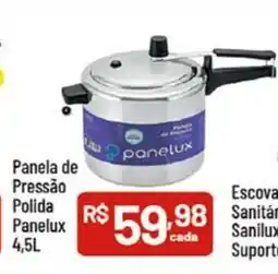 Supermercados Goes Panela de Pressão Polida Panelux oferta