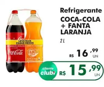 Irani Supermercados Refrigerante COCA-COLA + FANTA LARANJA oferta