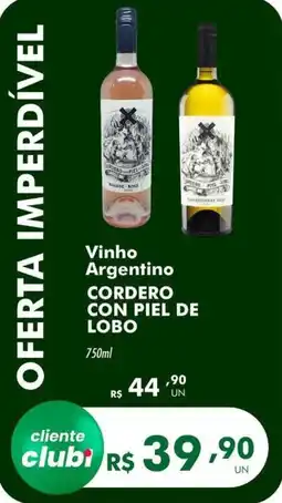 Irani Supermercados Vinho Argentino CORDERO CON PIEL DE LOBO oferta