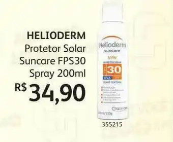 PoupaFarma Helioderm Protetor Solar Suncare Fps30 oferta