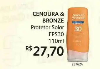 PoupaFarma Cenoura & Bronze Protetor Solar Fps30 oferta