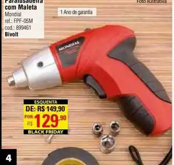 Preçolândia Parafusadeira Com Maleta Mondial oferta