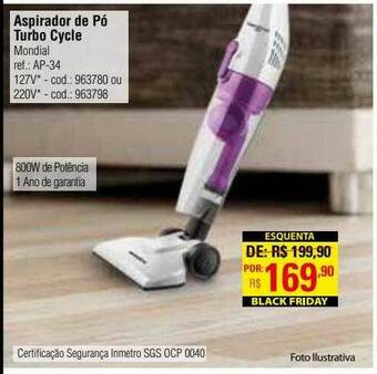 Preçolândia Aspirador De Pó Turbo Cycle Mondial oferta
