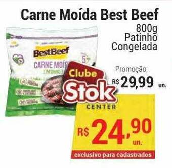 Stok Center Carne Moida Best Beef oferta