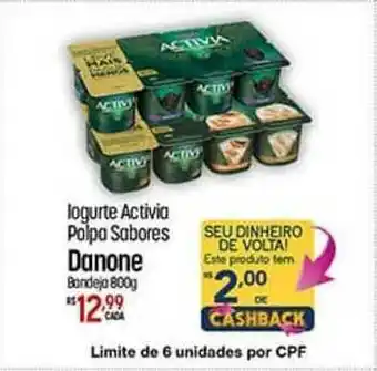 Muffato Iogurte Activia Polpa Sabores Danone oferta