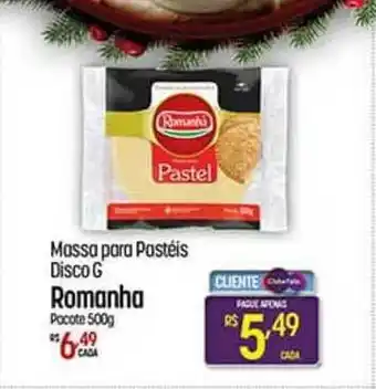 Muffato Massa Para Pastéis Disco G Romanha oferta