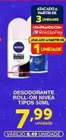 Roldão Nivea - desodorante roll-on oferta