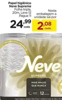 Carrefour Neve - papel higienico supreme oferta