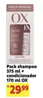 Extra Ox - pack shampoo 375 ml + condicionador 170 ml oferta