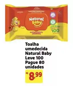 Extra Natural baby - toalha umedecida oferta