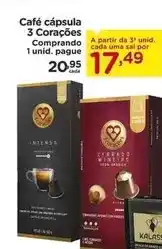 Carrefour 3 corações - café cápsula oferta