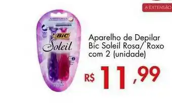 Supermercados Imperatriz Aparelho De Depilar Bic Soleil Rosa Roxo Com 2 oferta