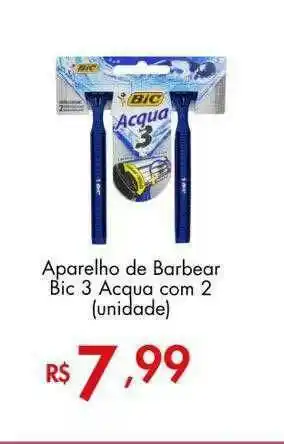 Supermercados Imperatriz Aparelho De Barbear Bic 3 Acqua Com 2 oferta