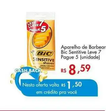 Supermercados Imperatriz Aparelho De Barbear Bic Sensitive Leve 7 Pague 5 oferta