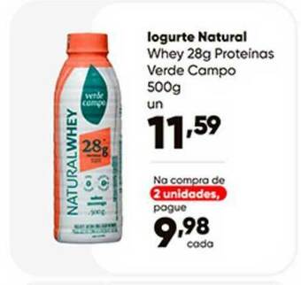 Zaffari Iogurte Natural Whey Proteinas Verde Campo oferta