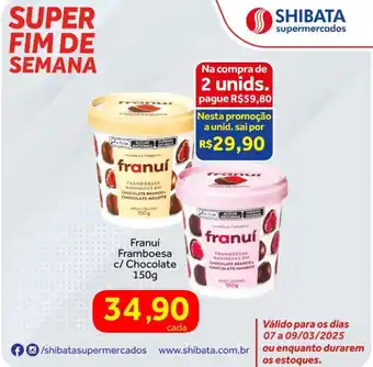 Shibata Supermercados Franuí Framboesa c/ Chocolate oferta