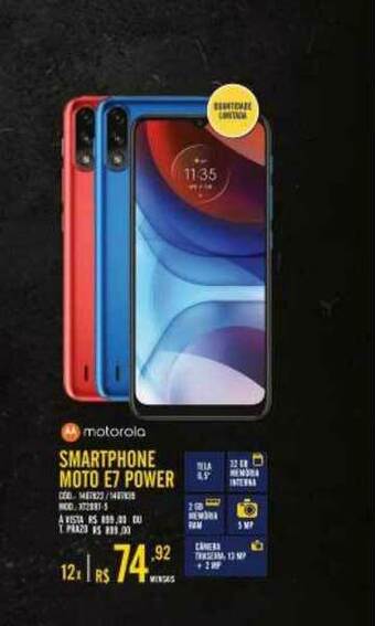 Zema Motorola Smartphone Moto E7 Power oferta