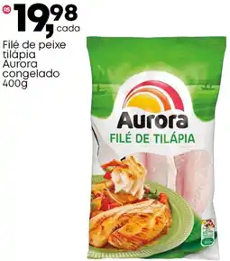 Frangolândia Filé de peixe tilápia Aurora congelado oferta