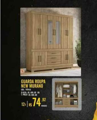 Zema Guarda Roupa New Murano oferta
