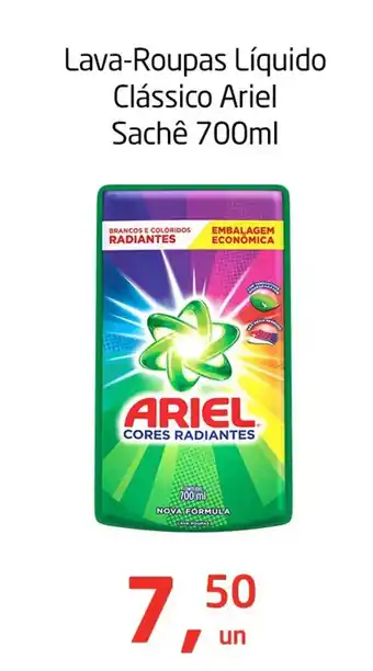 Tenda Atacado Lava-Roupas Líquido Clássico Ariel Sachê oferta