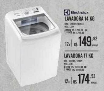 Zema Electrolux Lavadora 14 Kg Lavadora 17 Kg oferta