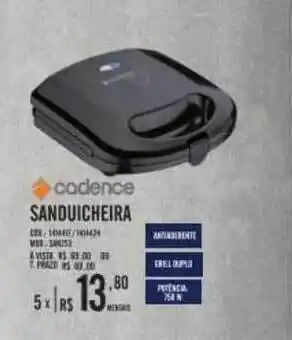 Zema Sanduicheira Cadence oferta