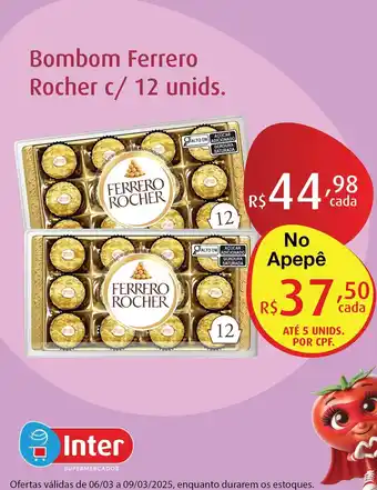 Supermercados Intercontinental Bombom Ferrero Rocher oferta